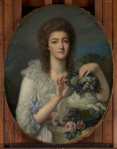 Prinses Varvara Nikolaevna Gagarina 1762-1802, ca. 1780-82 door Jean Baptiste Greuze