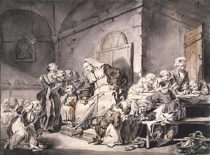 Schoolmeester door Jean Baptiste Greuze