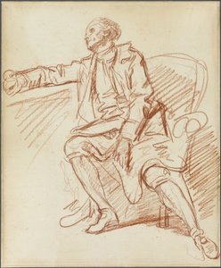 Zittende heer door Jean Baptiste Greuze