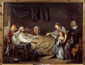 De dame van liefdadigheid door Jean Baptiste Greuze