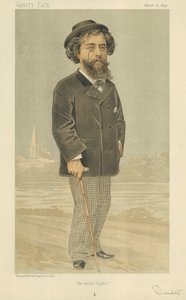 M Alphonse Daudet door Jean Baptiste Guth