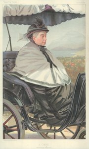 Koningin Victoria, A Cimiez, ochtendwandeling, 17 juni 1897, Vanity Fair cartoon