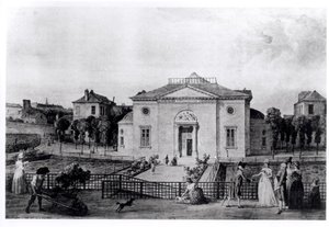 Het Grote Amfitheater van Jardin des Plantes in Parijs, in 1794, uit 