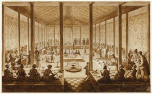 Oosters Banket Tafereel door Jean Baptiste Hilaire