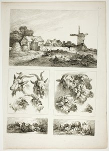 Plaat 28 van 38 uit Oeuvres de J. B. Huet door Jean Baptiste Huet