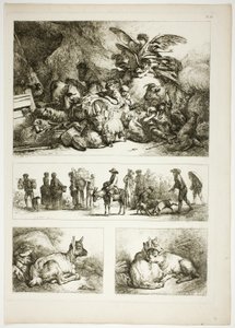 Plaat 33 van 38 uit Oeuvres de J. B. Huet door Jean Baptiste Huet