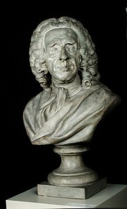 Buste van Bernard Le Bouvier de Fontenelle (1657-1757) door Jean Baptiste II Lemoyne