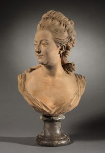 Portret van Melle de Vandeul, mogelijk 1760 door Jean Baptiste II Lemoyne