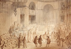 De kroning van Napoleon I in de Notre Dame