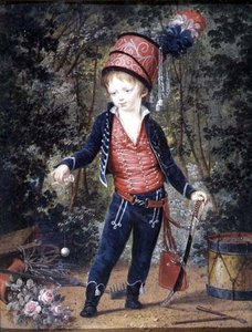 Napoleon François Joseph Charles Bonaparte, Hertog van Reichstadt (1811-32) zoon van Keizer Napoleon I, ca. 1814 door Jean Baptiste Isabey