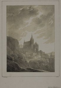 Zicht op een Kerk