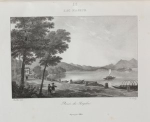 Reis naar Italië in 1822 door Jean Baptiste Isabey
