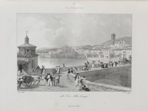 Reis naar Italië in 1822 door Jean Baptiste Isabey