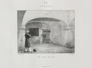Reis naar Italië in 1822, 1833 door Jean Baptiste Isabey