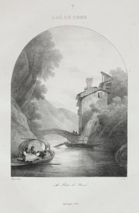 Reis naar Italië in 1822, 1833 door Jean Baptiste Isabey