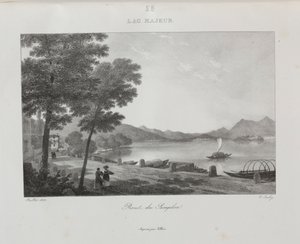 Reis naar Italië in 1822, 1833 door Jean Baptiste Isabey