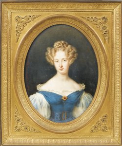 Prinses Louise van Orléans, later koningin-gemalin van de Belgen door Jean Baptiste Joseph Duchesne