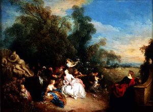 Ontspanning op het Platteland door Jean Baptiste Joseph Pater