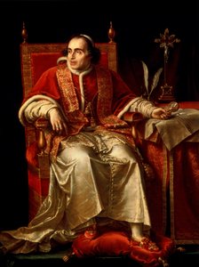 Portret van paus Pius VII door Jean Baptiste Joseph Wicar