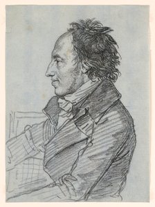 Portret van een man door Jean Baptiste Joseph Wicar