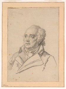 Portret van een man, Giuseppe Valadier door Jean Baptiste Joseph Wicar