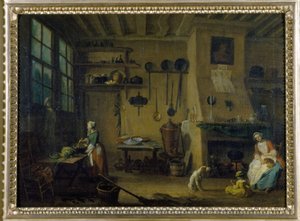 Bourgeoise keuken, laat 17e eeuw, Museum voor Schone Kunsten van Dijon