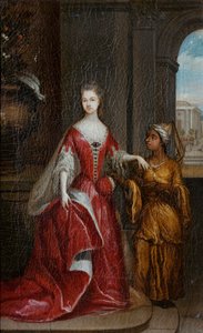 Dutch: Elisabeth Savage (1699-1746). Echtgenote van Frederick van Nassau-Zuylensteyn, Graaf van Rochford Elisabeth Savage (1699-1746). Wife of Frederick of Nassau-Zuylensteyn, Earl of Rochford door Jean Baptiste Lantscroon