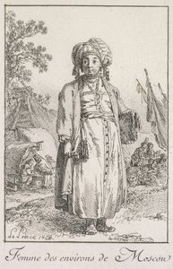 Vrouw uit de buitenwijken van Moskou, 1768