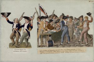 Het vertrek van de vrijwilligers voor de revolutionaire legers