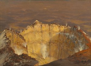 Krater van Popocatépetl, 1833 door Jean Baptiste Louis Gros