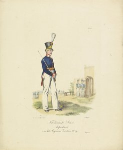 Adjudant van het regiment Zwitsers, 1820-1825