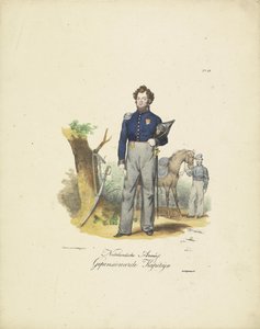Gepensioneerde kapitein, 1820-1825 door Jean Baptiste Madou