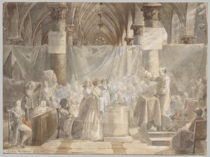 Een Doop in Revolutionair Frankrijk door Jean Baptiste Mallet