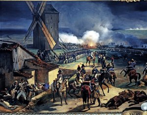 FRANSE REVOLUTIE: Slag bij Valmy, 20/9/1792 (detail) door Jean Baptiste Mauzaisse