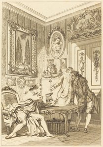 De Betoverde Beker door Jean Baptiste Michel Dupreel after Jean Honoré Fragonard
