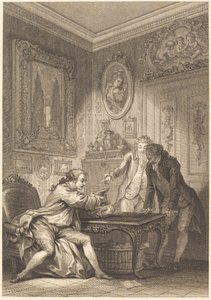De Betoverde Beker door Jean Baptiste Michel Dupreel after Jean Honoré Fragonard