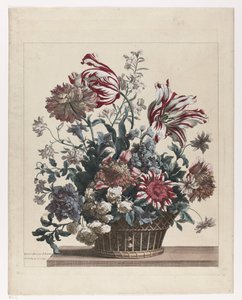 Bloemenmand door Jean Baptiste Monnoyer