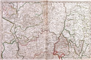 Kaart van Bourgondië (Frankrijk) door Jean Baptiste Nolin