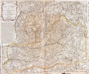 Kaart van Castilië (Spanje) door Jean Baptiste Nolin