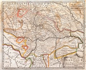 Kaart van de provincie Mantova (Italië)