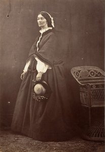 De Gravin Canning, Simla, 1861 door Jean Baptiste Oscar Mallitte