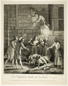 Stripverhalen: De plunderaar valt op de geit door Jean Baptiste Oudry