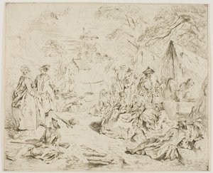 Rustende Troepen door Jean Baptiste Pater
