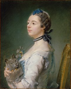 Magdaleine Pinceloup de la Grange, née de Parseval, 1747 door Jean Baptiste Perronneau