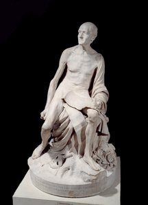 Francois-Marie Arouet, Voltaire naakt (1694-1778) door Jean Baptiste Pigalle