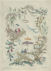 Chinoiserie uit Nouvelle Suite de Cahiers Arabesques Chinois, 1790-99