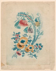 Fantastisch bloemmotief uit "Nouvelle Suitte de Cahiers de fleurs idéales"