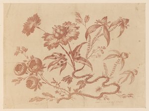 Bloementakken, uit "Recueil de Differentes Fleurs de Fantaisie Dans le Goût Chinois"