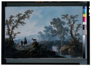 Landschap met herders