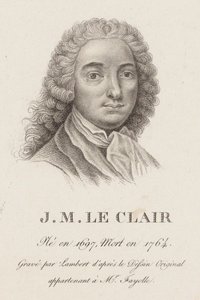 Portret van de violist en componist Jean-Marie Leclair